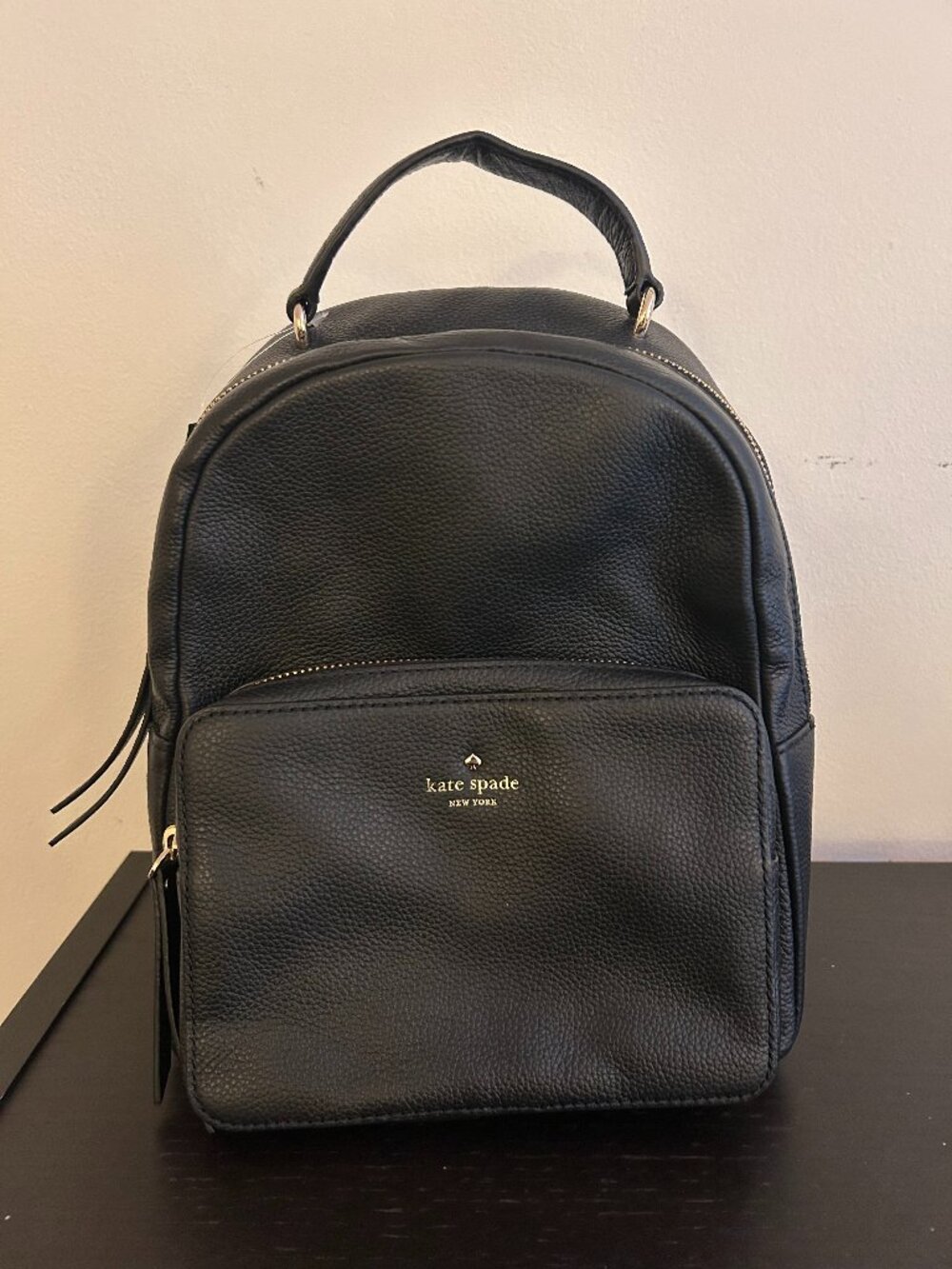 Kate Spade Mini Nicole Black Leather Backpack (NWT)